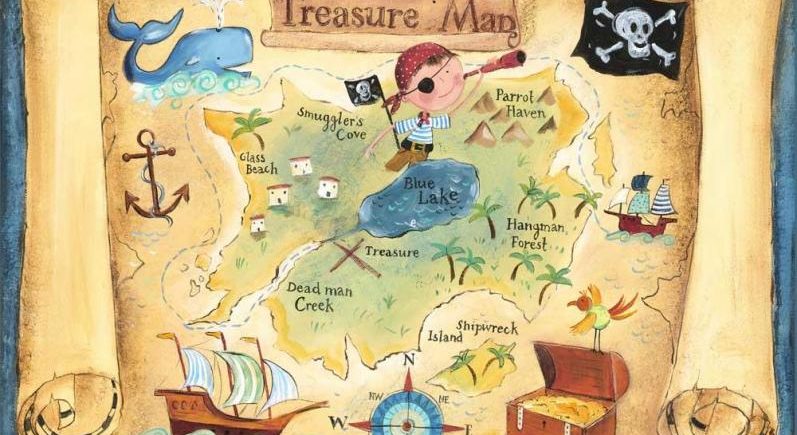 real treasure maps pirates